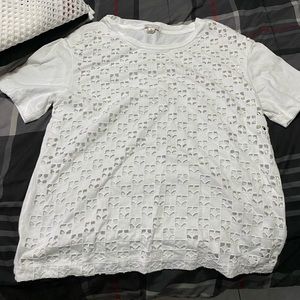 White short sleeve tee